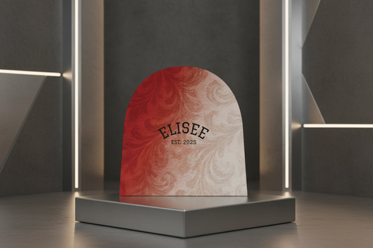 Berretto Elisee Bianco Rosso Sfumato Stile Gotico