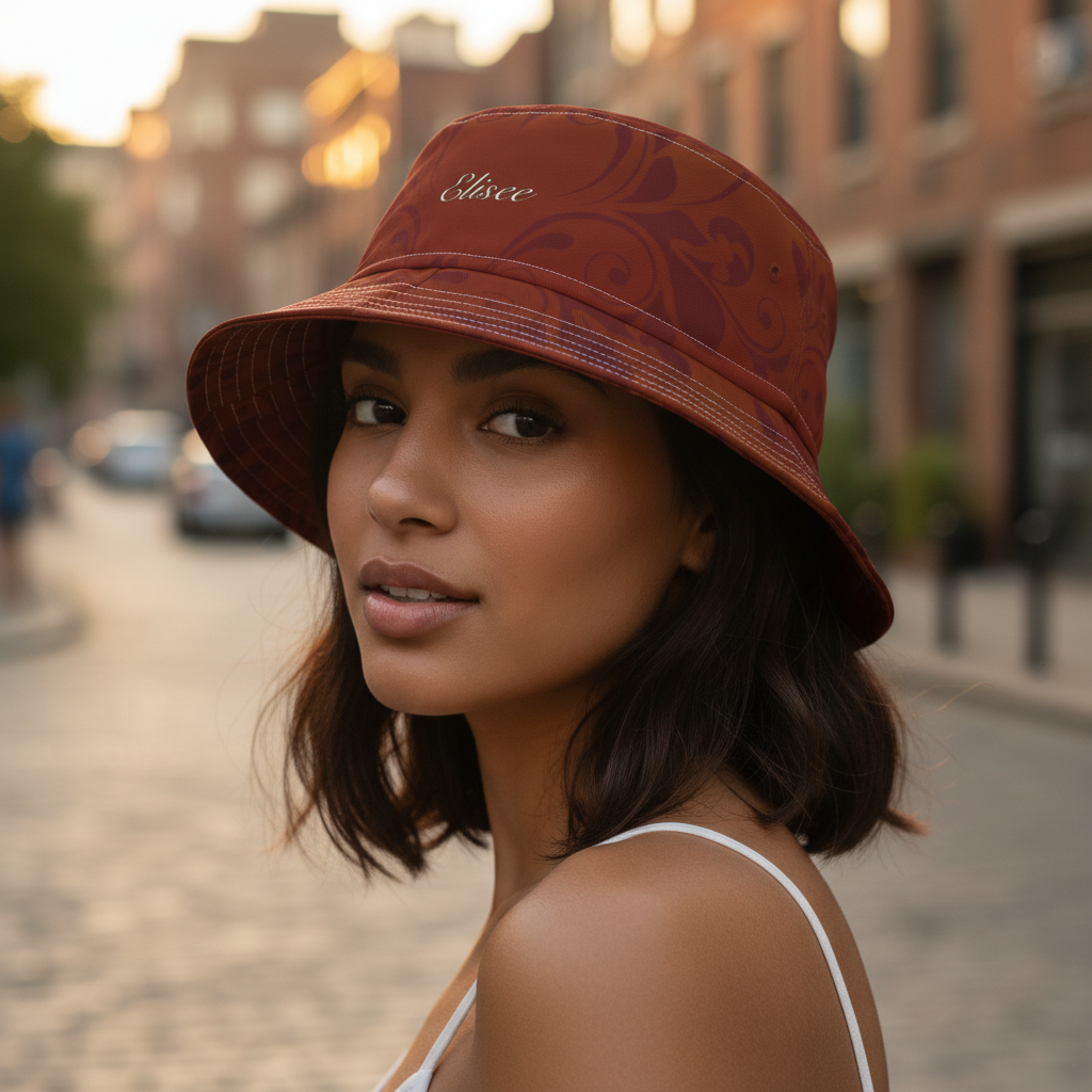 Cappello délavé Giallo Rosso Stile Barocco/Rococò