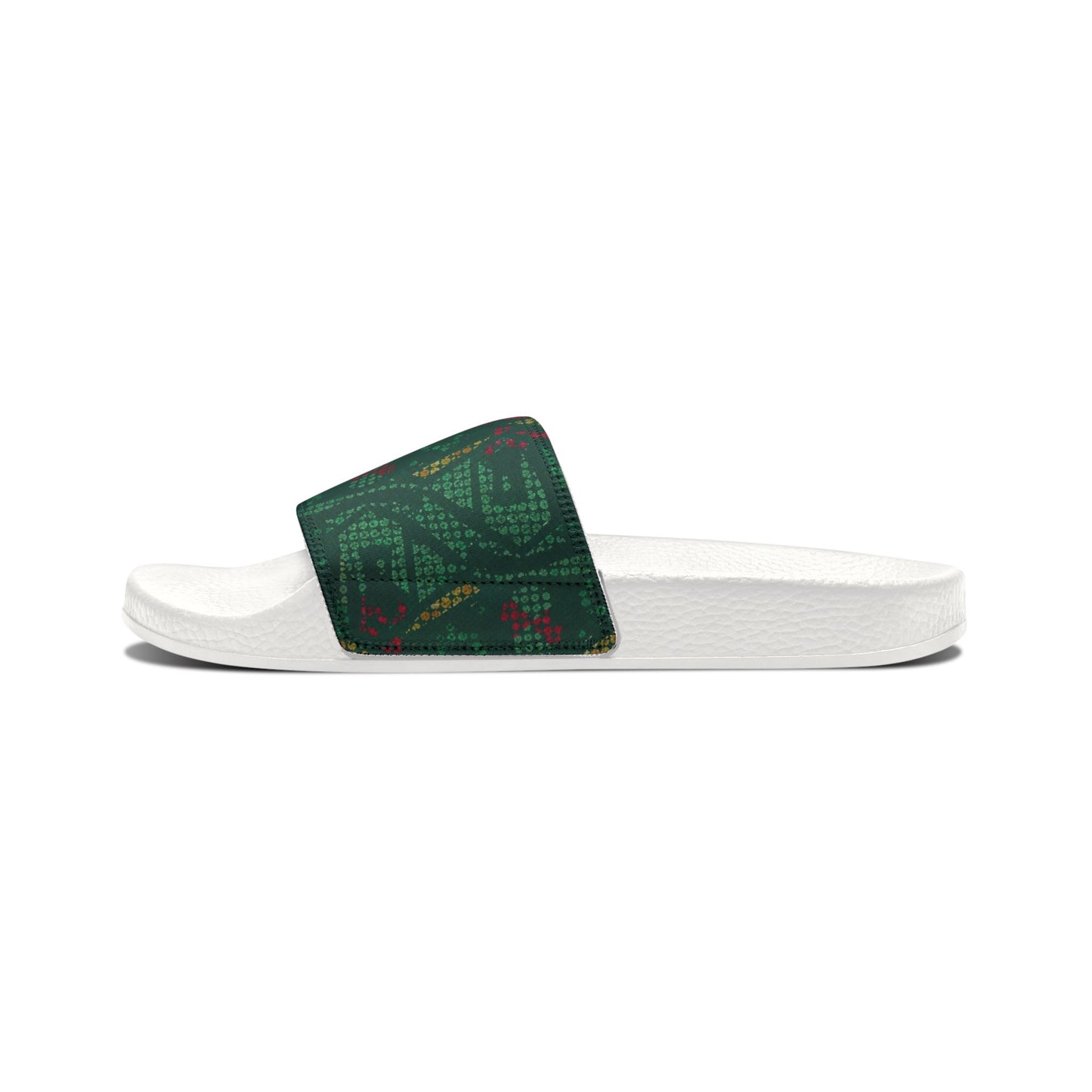 Ciabatte Slide Green Pattern