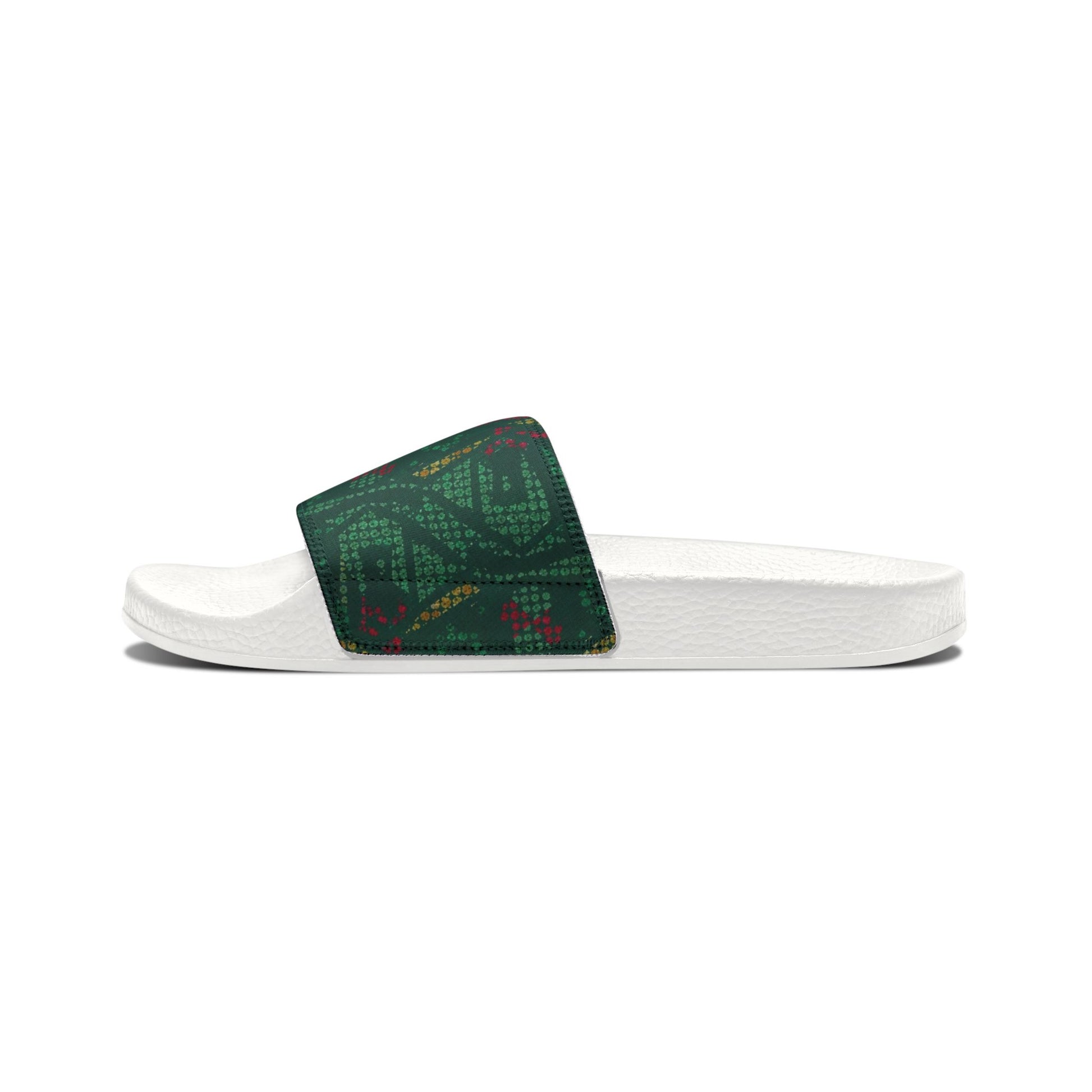 Ciabatte Slide Green Pattern