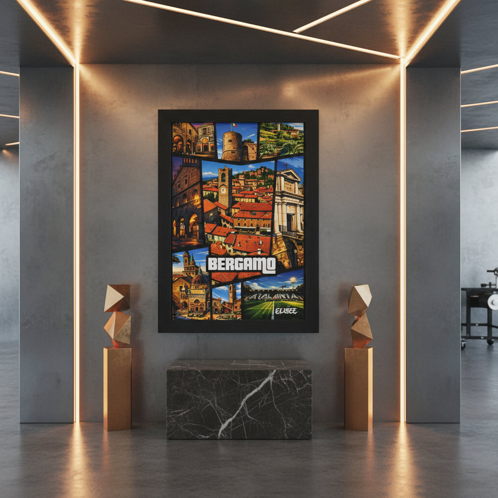 Bergamo Vintage Poster GTA Style