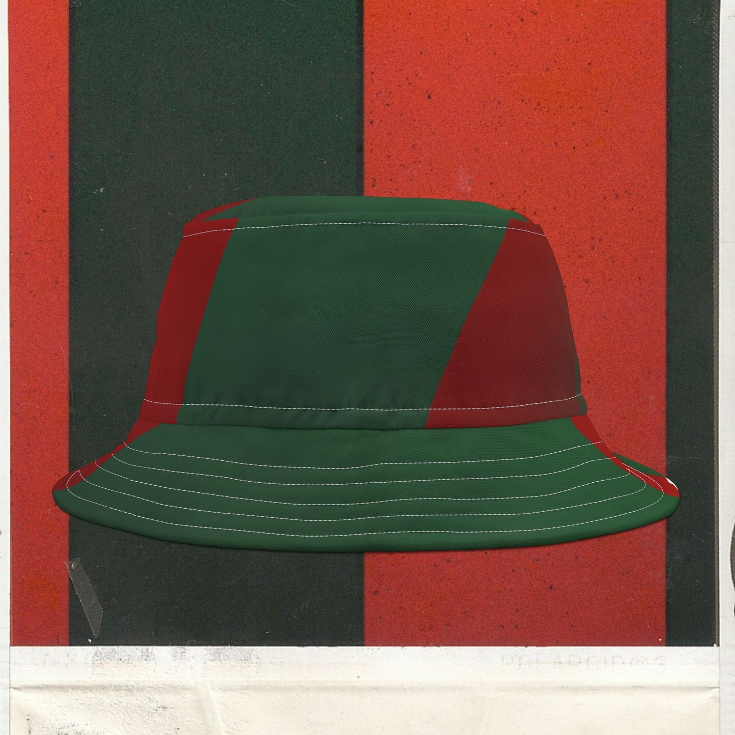 Cappello délavé Rosso Verde