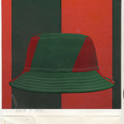 Cappello délavé Rosso Verde