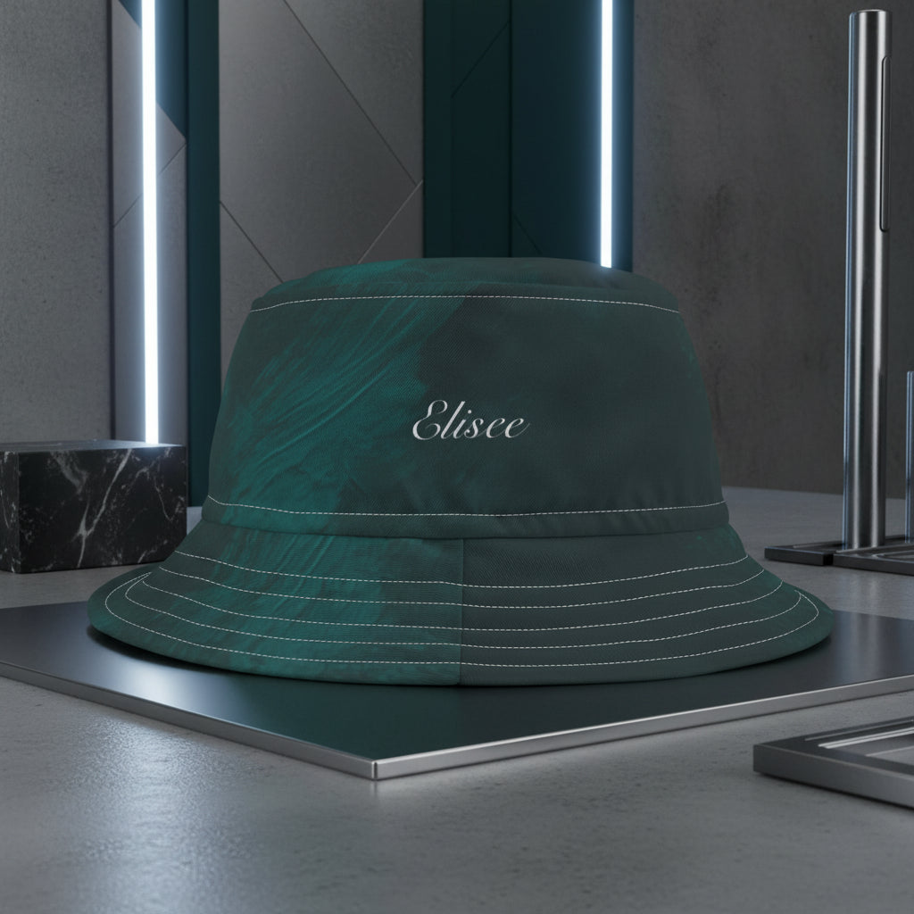 Cappello délavé Verde Acqua Grigio Scuro