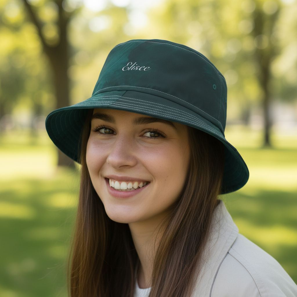 Cappello délavé Verde Acqua Grigio Scuro