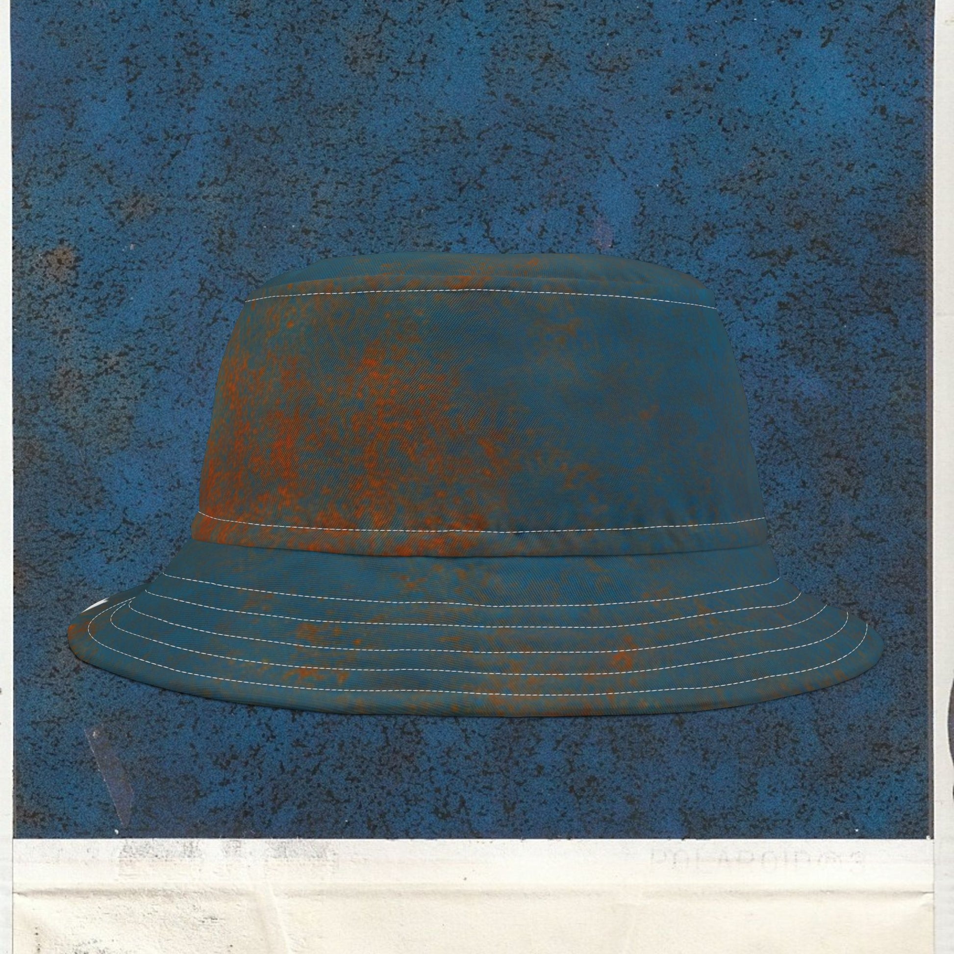 Cappello délavé Celeste Arancio