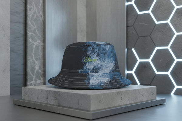 Cappello délavé Celeste Ghiaccio Nero