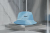 Cappello délavé Bianco Celeste Sfumato
