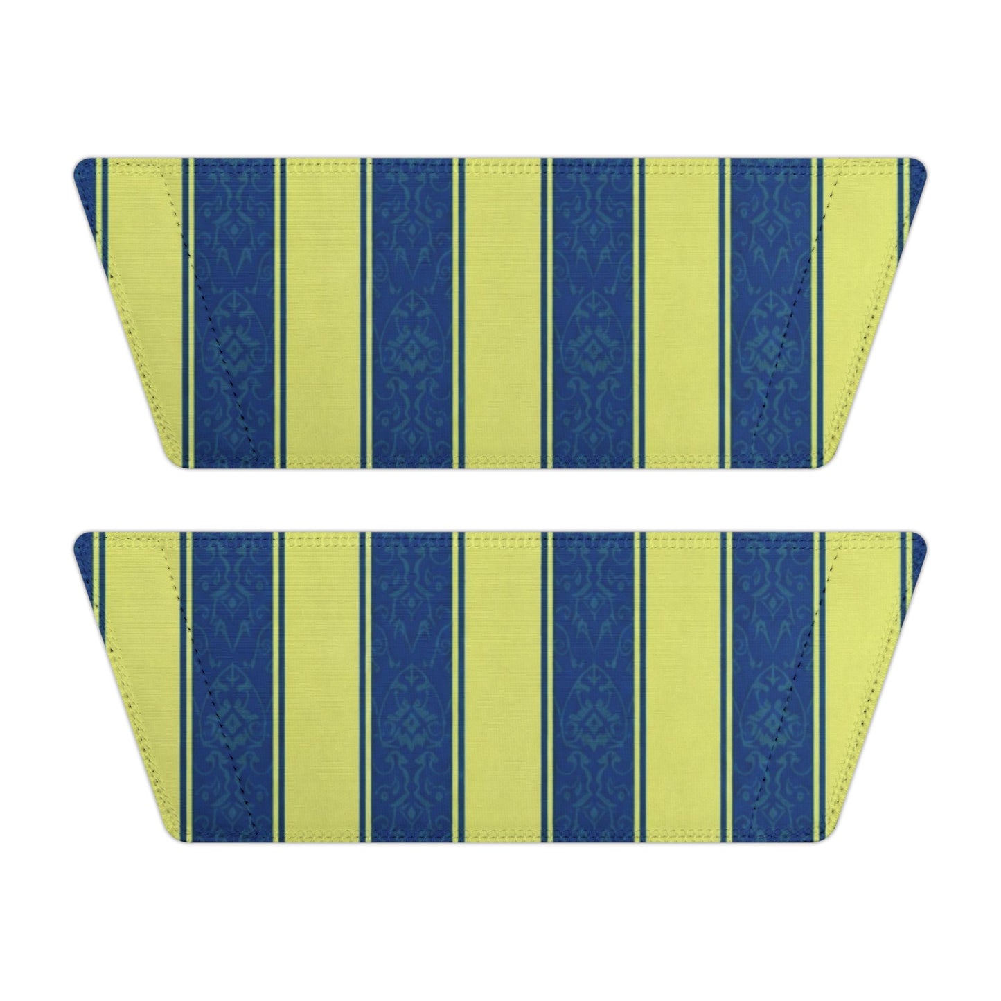 Ciabatte a Fascia Estive a Righe Blu e Lime