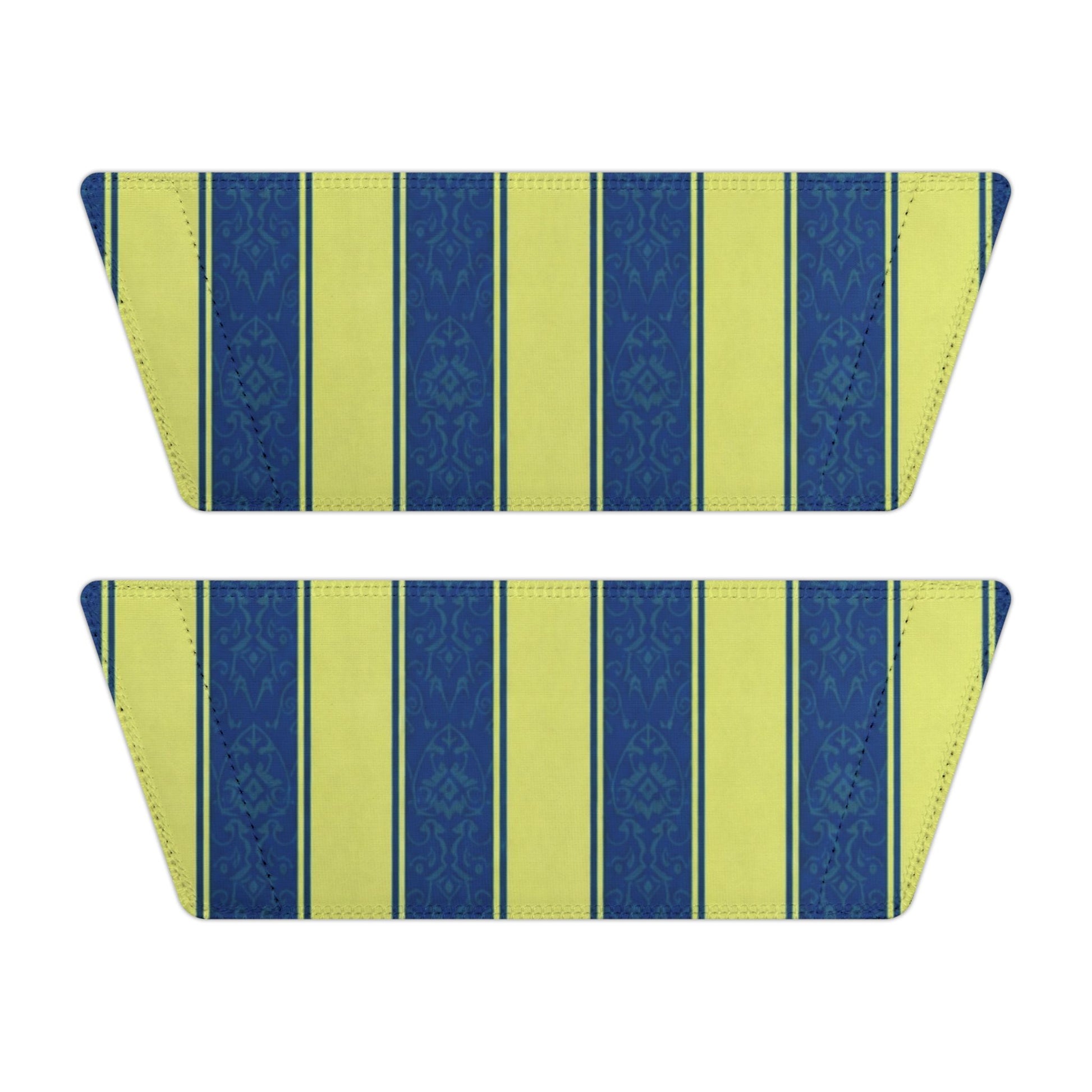 Ciabatte a Fascia Estive a Righe Blu e Lime