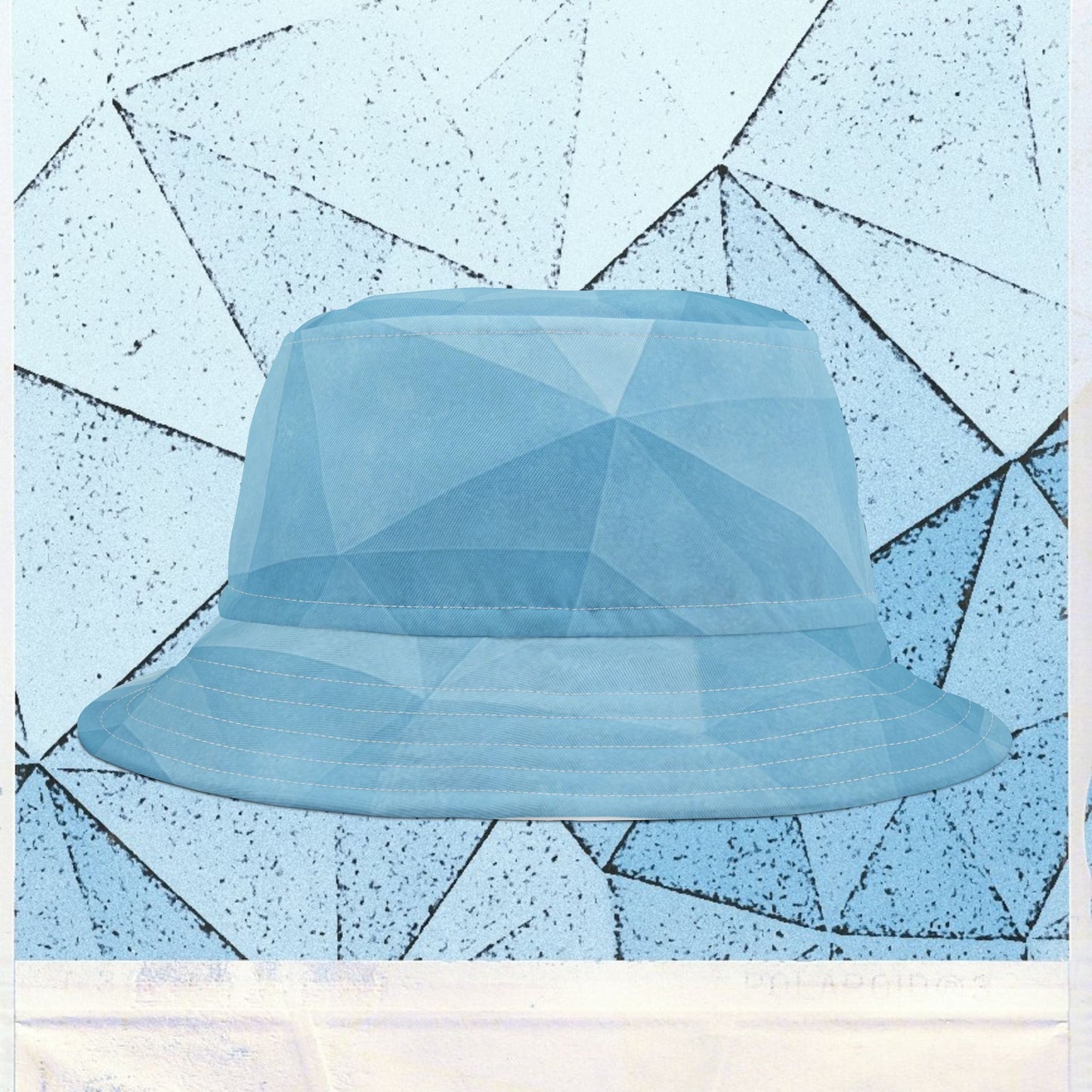 Cappello délavé Celeste Ghiaccio