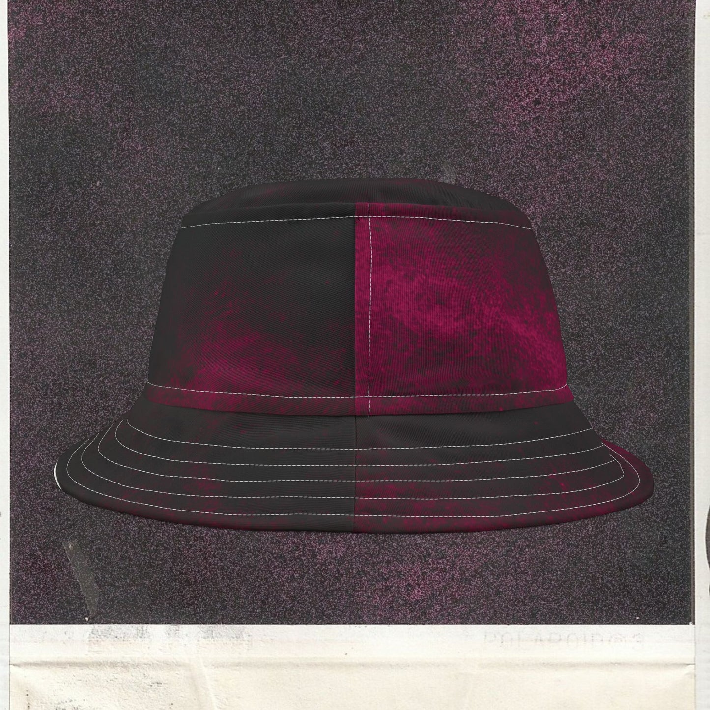 Cappello délavé Rosa Scuro Nero