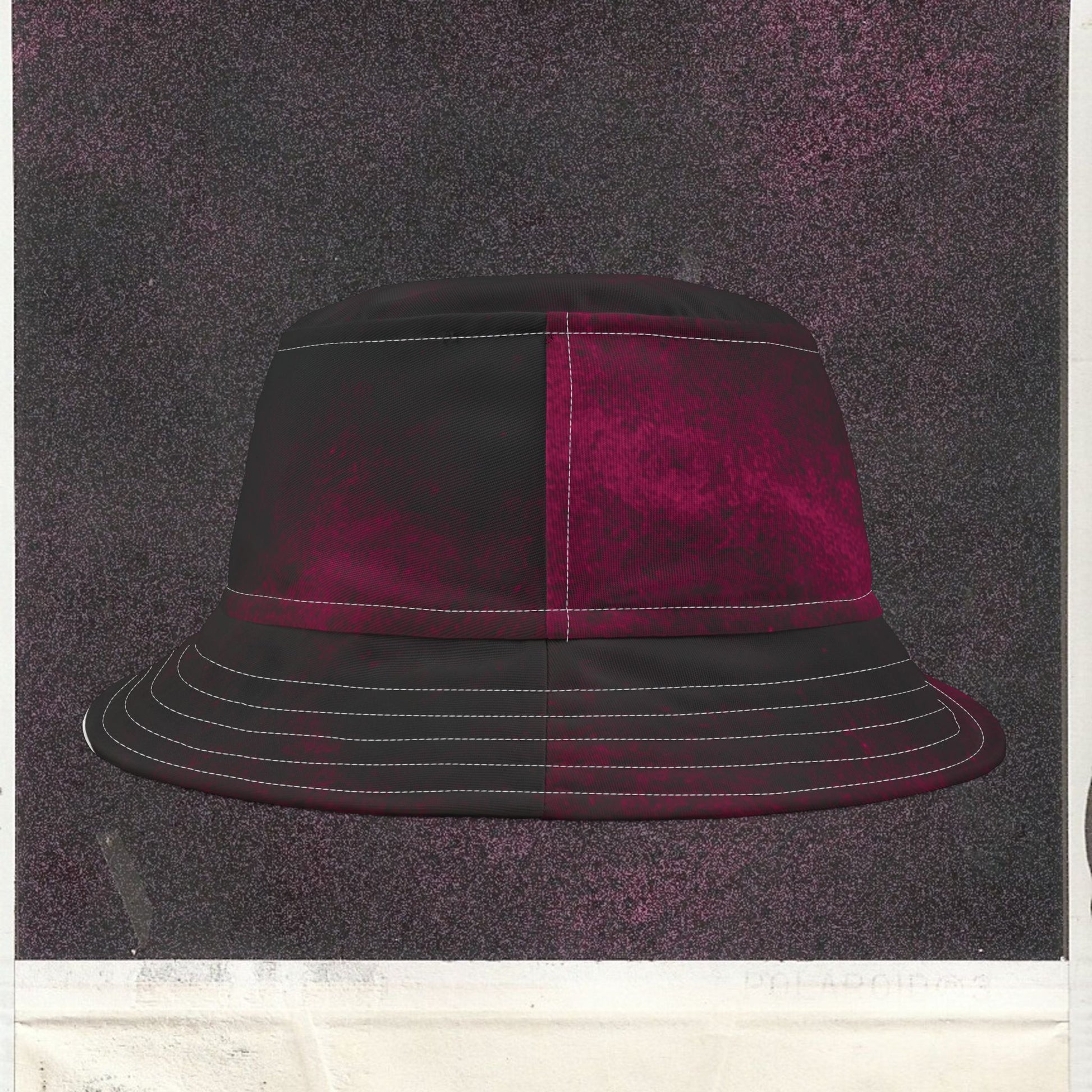 Cappello délavé Rosa Scuro Nero