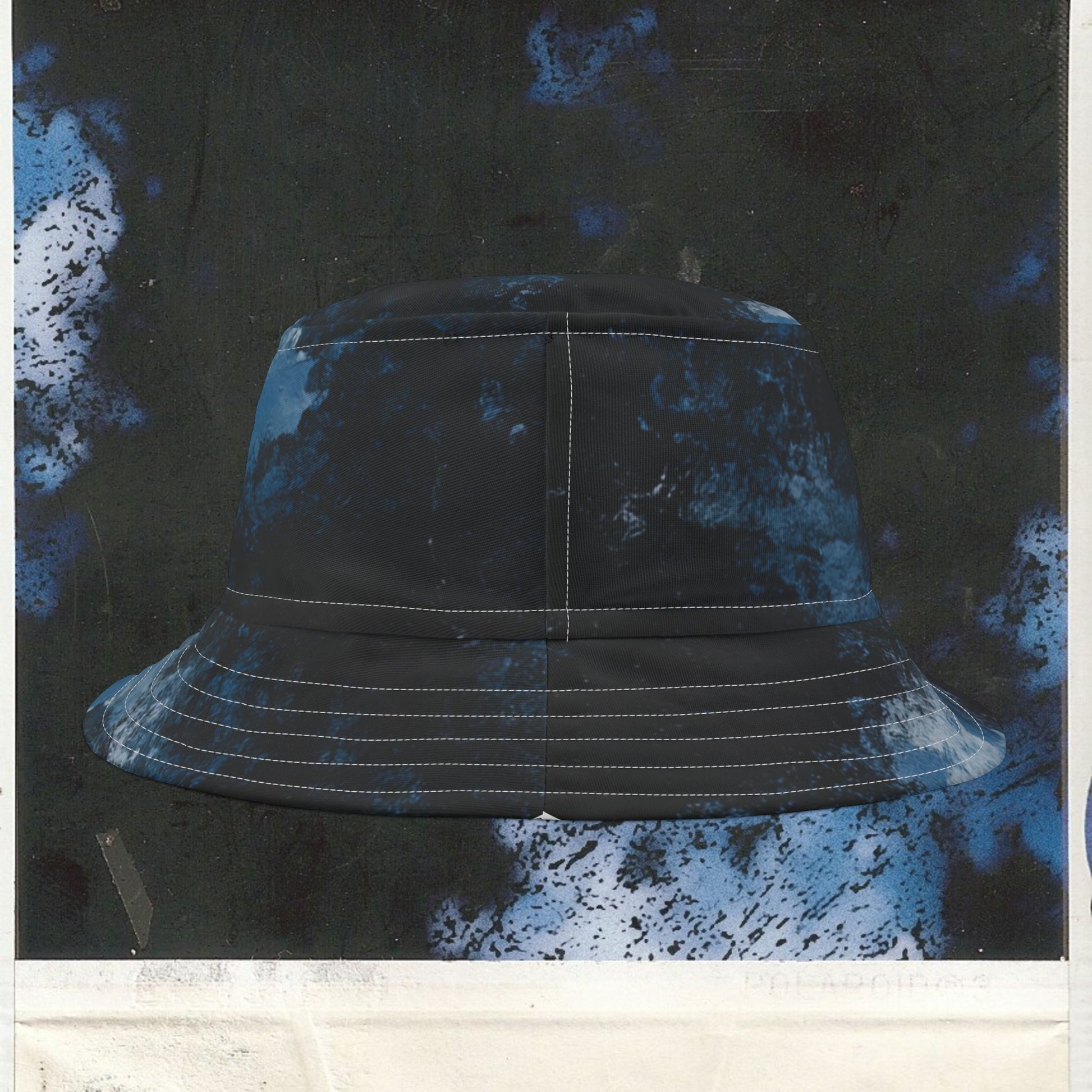Cappello délavé Celeste Ghiaccio Nero