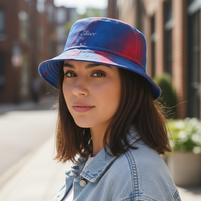 Cappello délavé Rosso & Blu