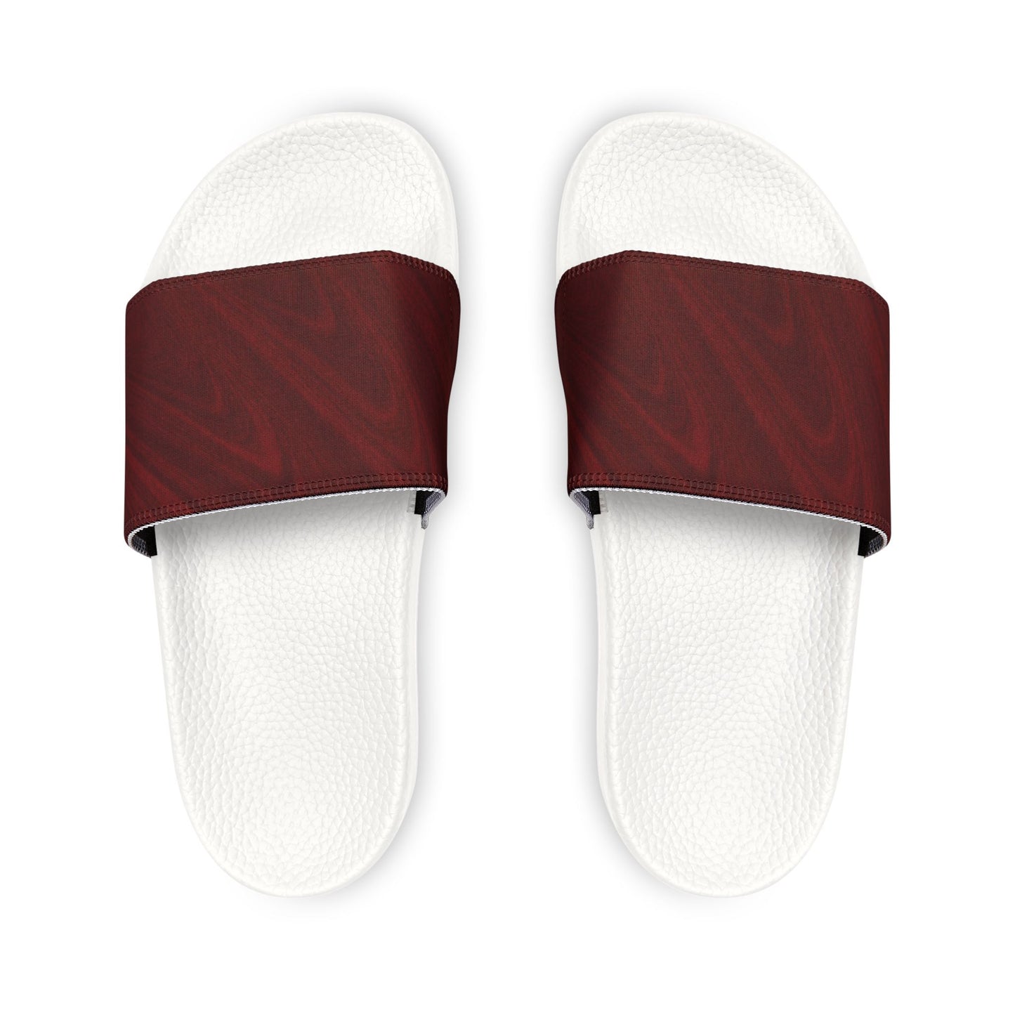 Sandali a Fascia Bordeaux e Neri