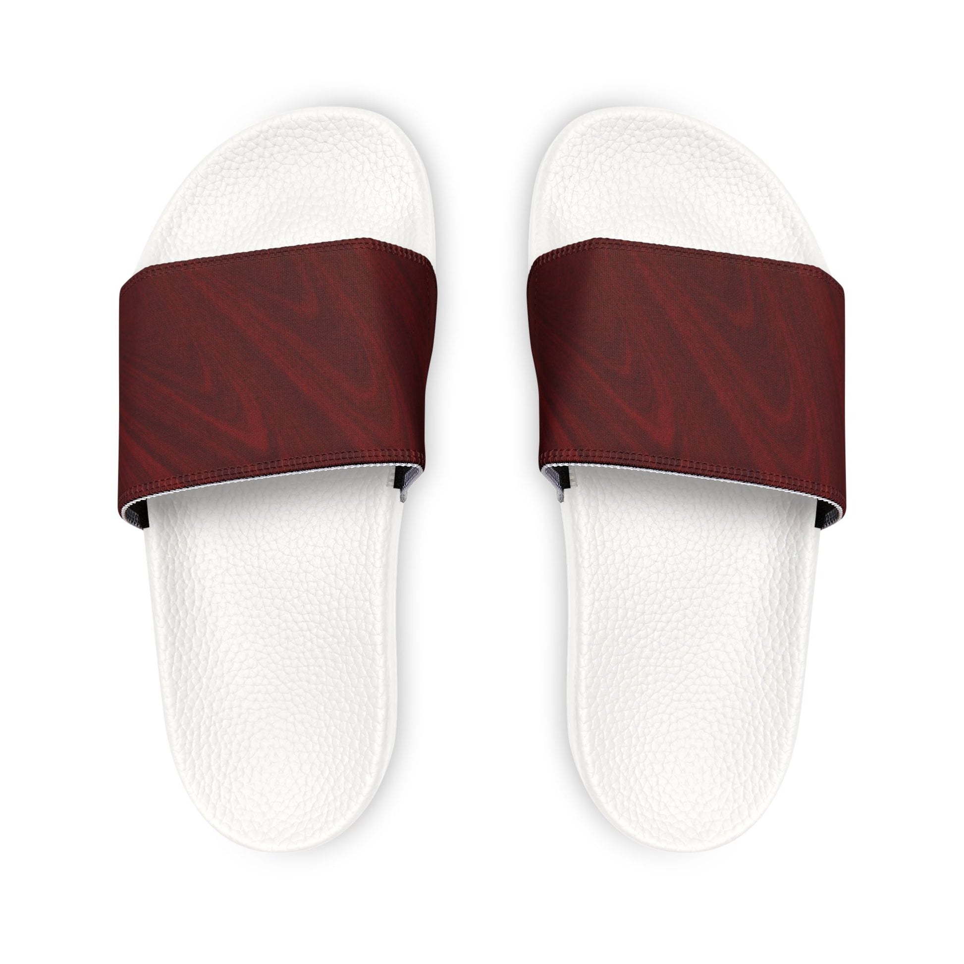 Sandali a Fascia Bordeaux e Neri
