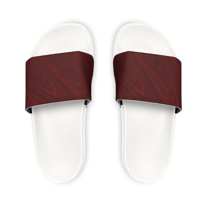 Sandali a Fascia Bordeaux e Neri