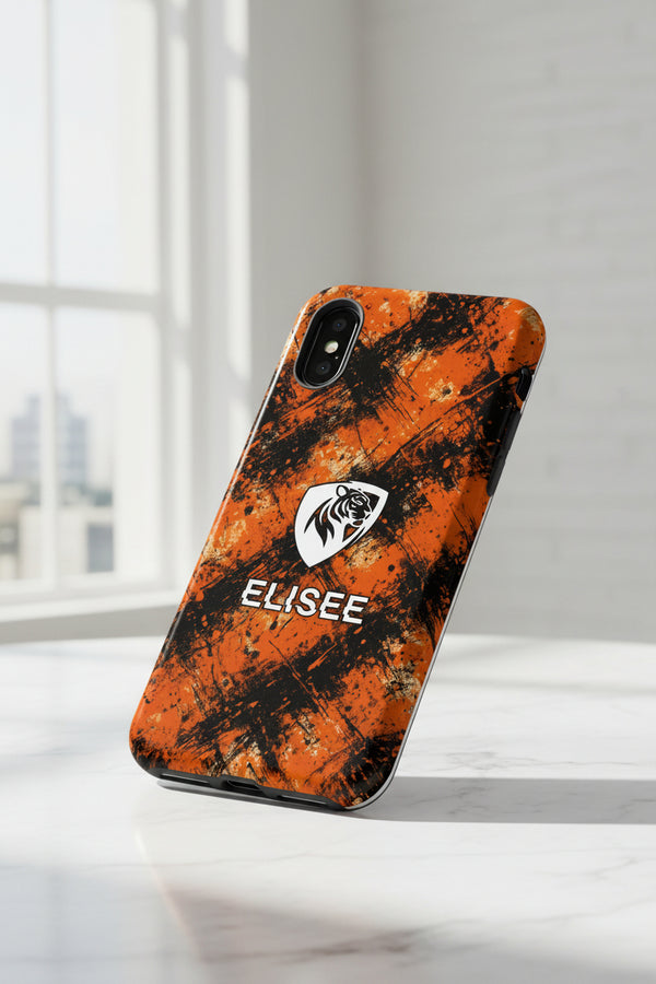 Cover Elisee Nero Arancio per iPhone X
