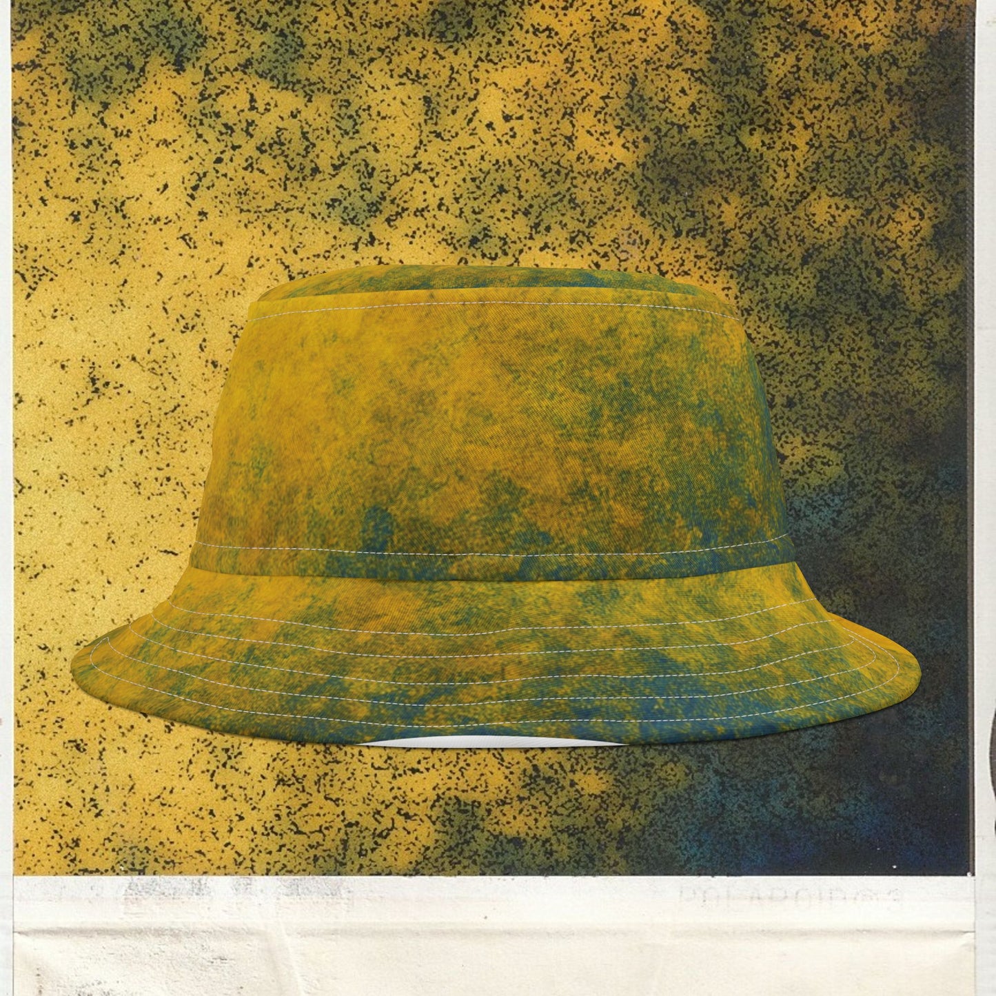 Cappello délavé Giallo Blu