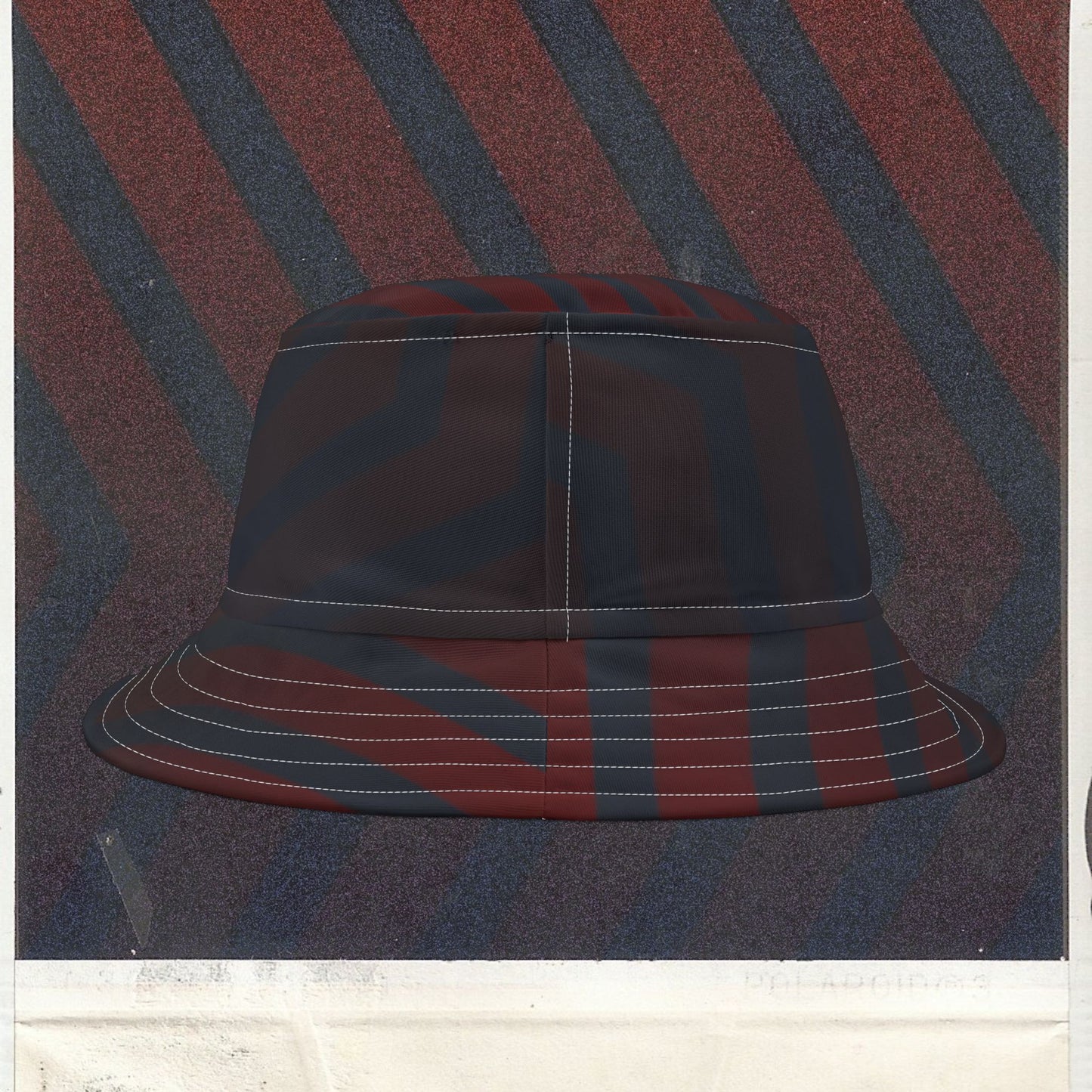 Cappello délavé Rosso Blu