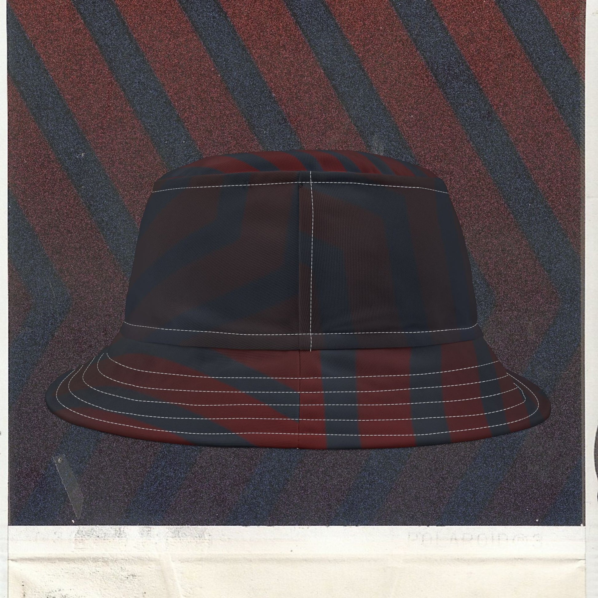 Cappello délavé Rosso Blu