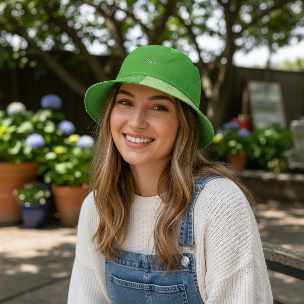 Cappello délavé Verde Chiaro