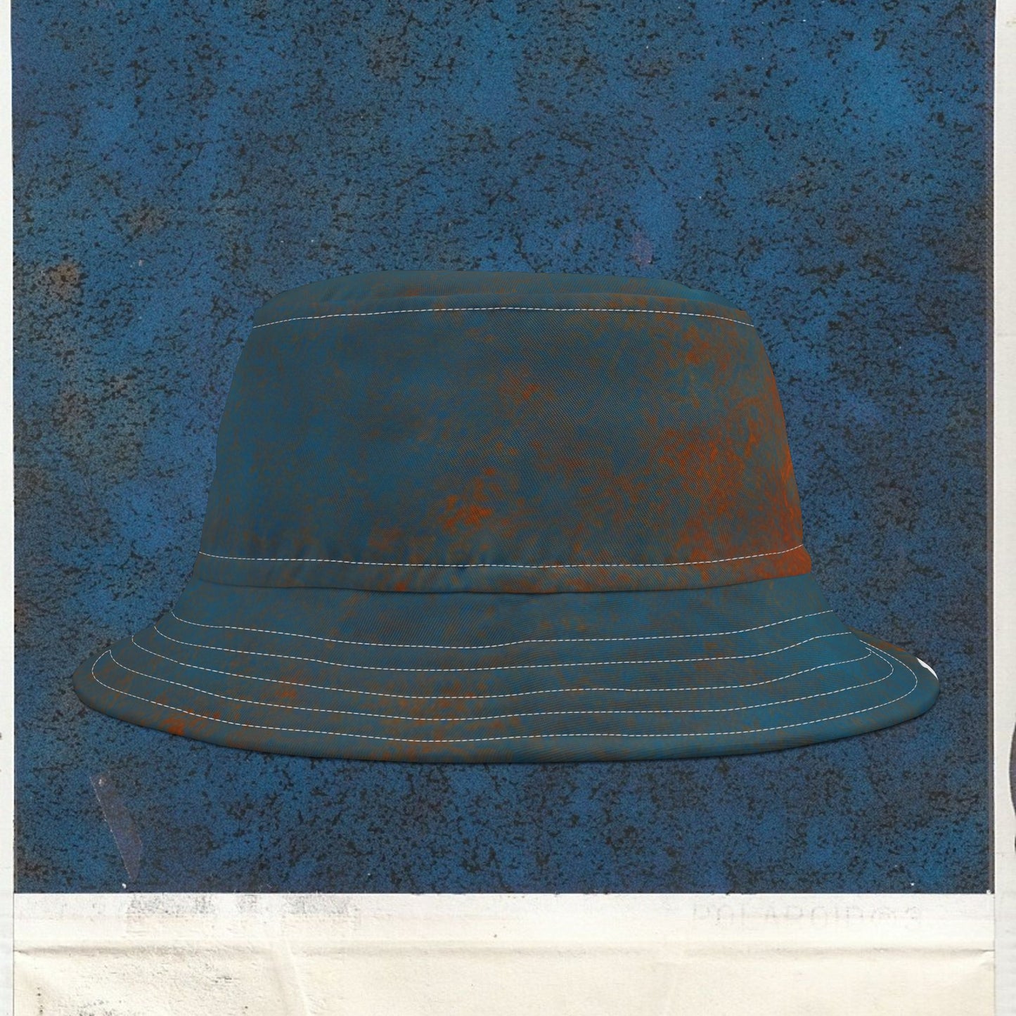 Cappello délavé Celeste Arancio