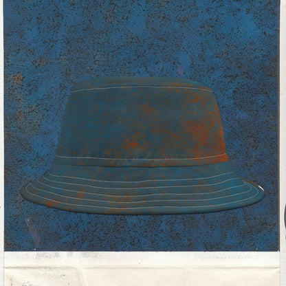 Cappello délavé Celeste Arancio