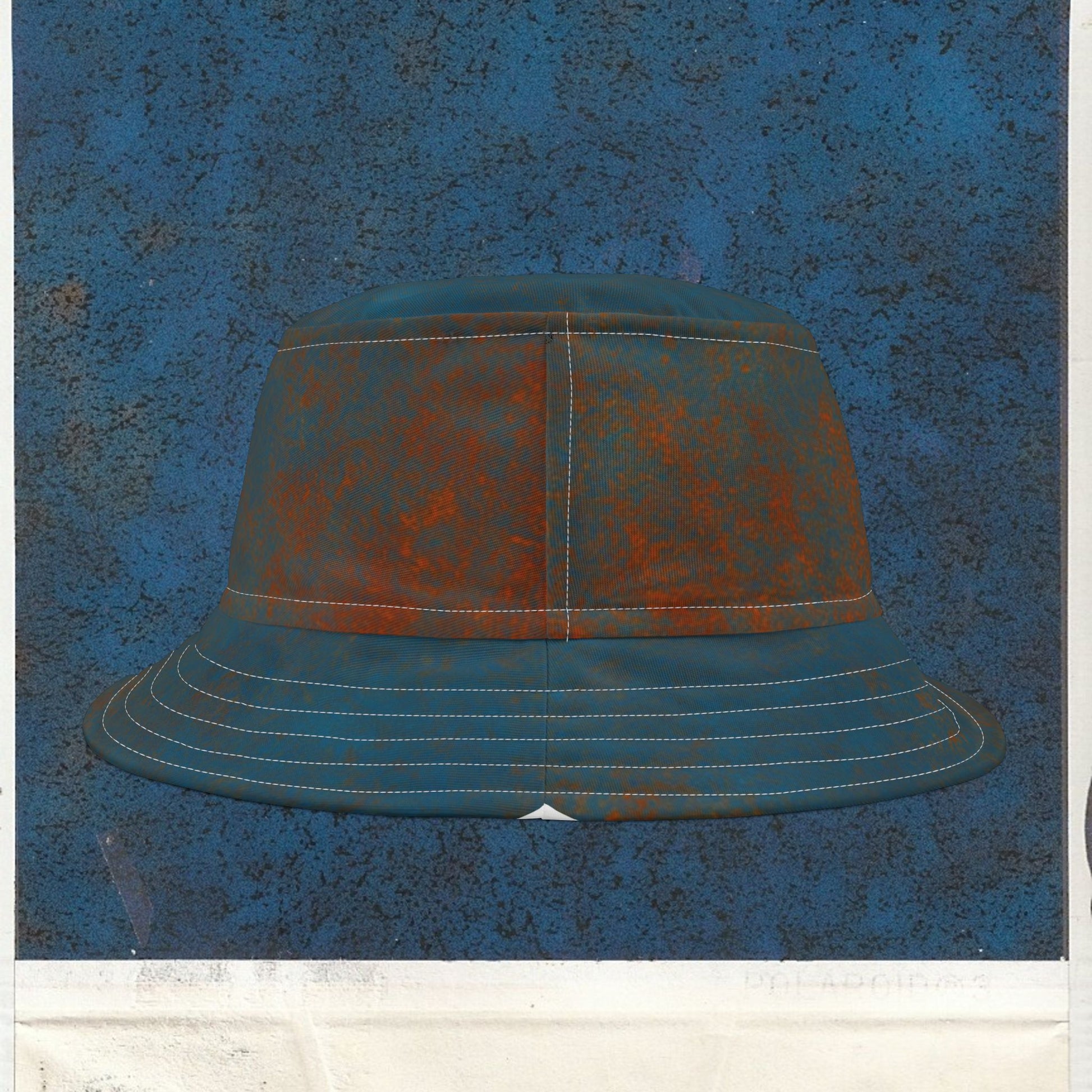 Cappello délavé Celeste Arancio