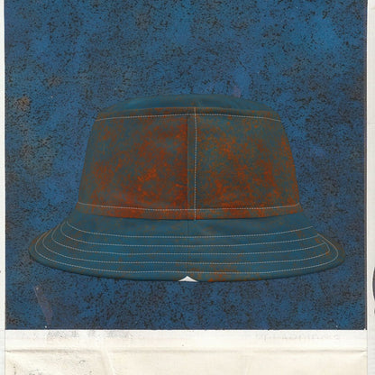 Cappello délavé Celeste Arancio