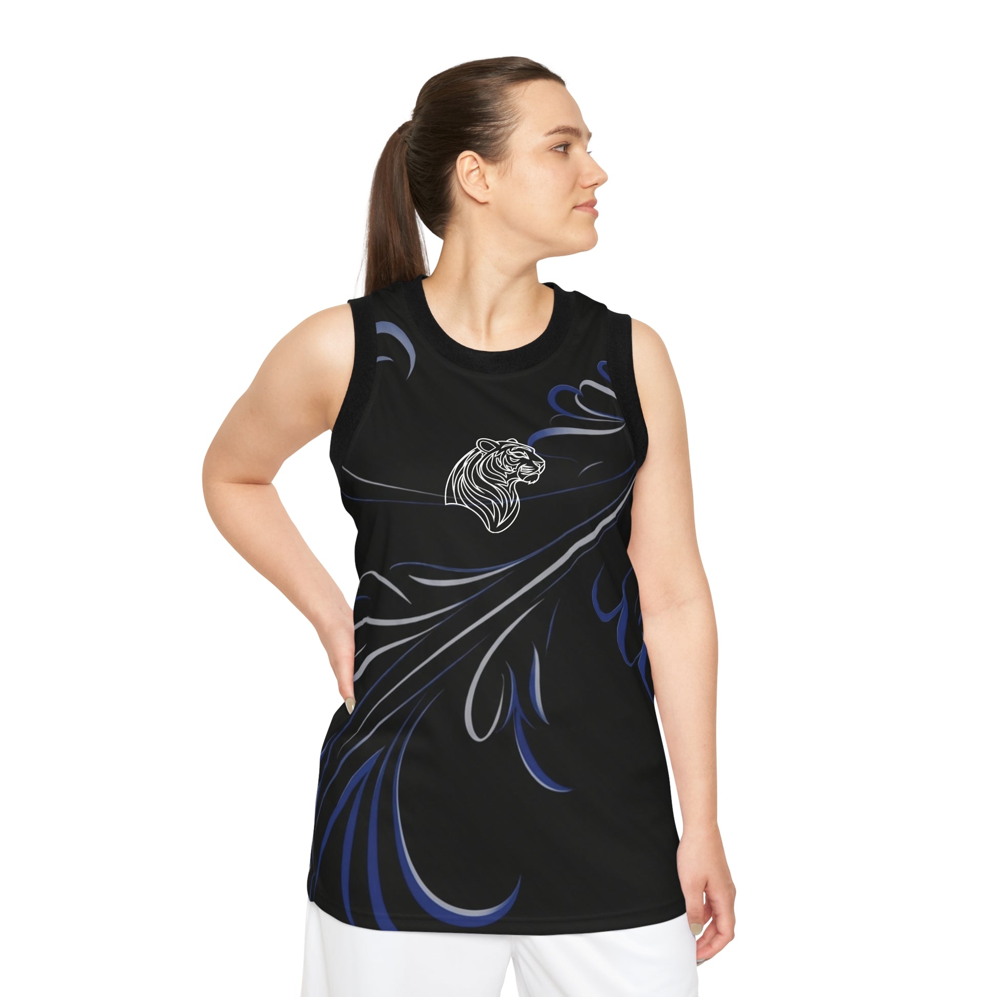 Tigre Blu Reale Unisex Basketball Jersey