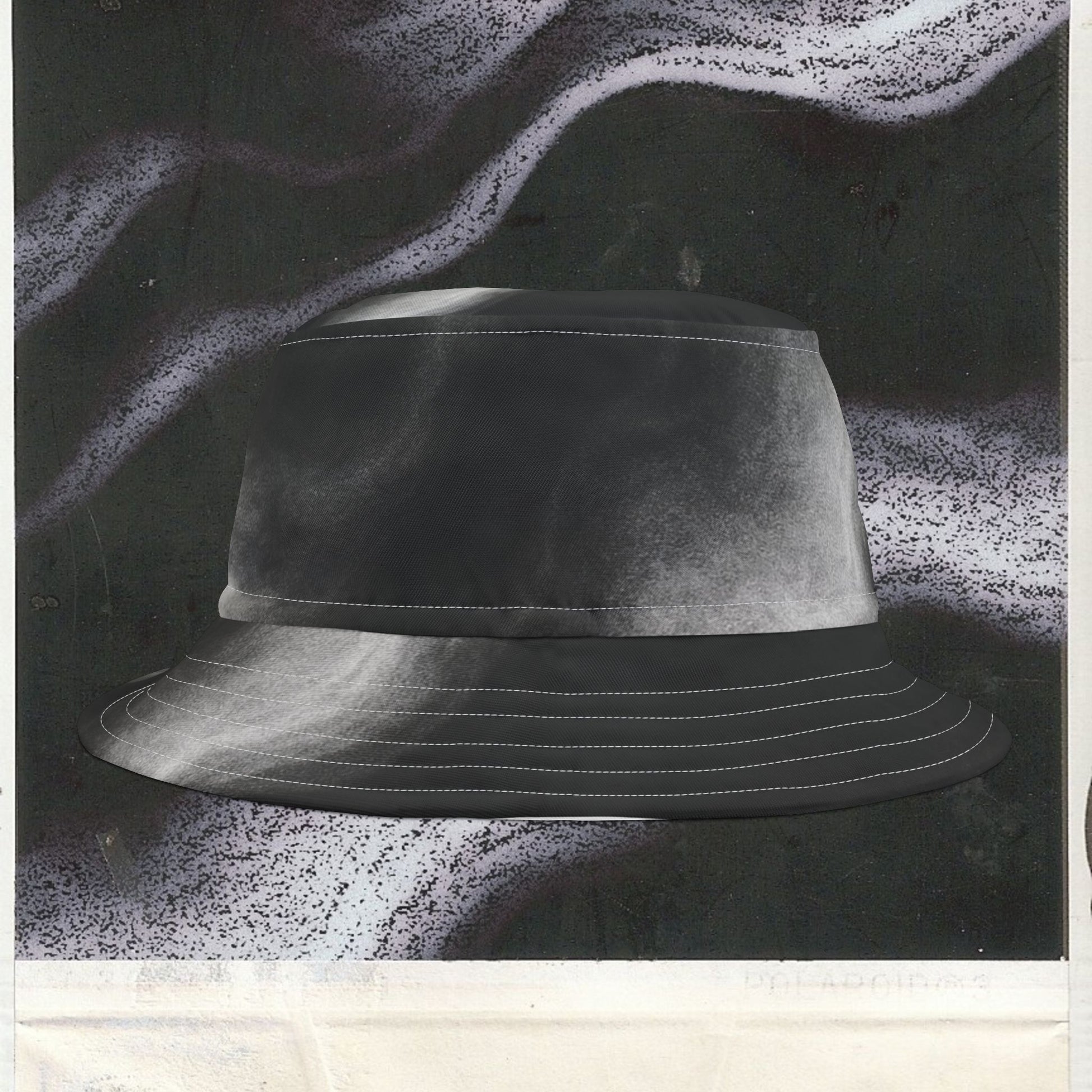 Cappello délavé Bianco Nero