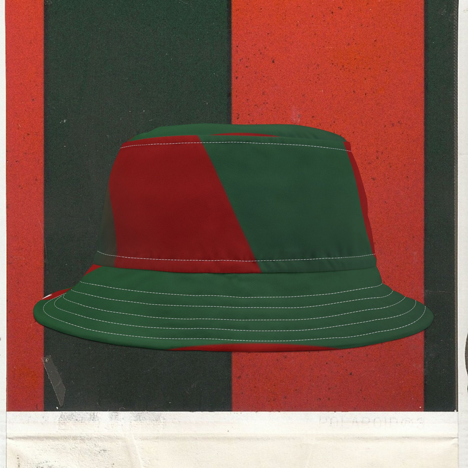 Cappello délavé Rosso Verde