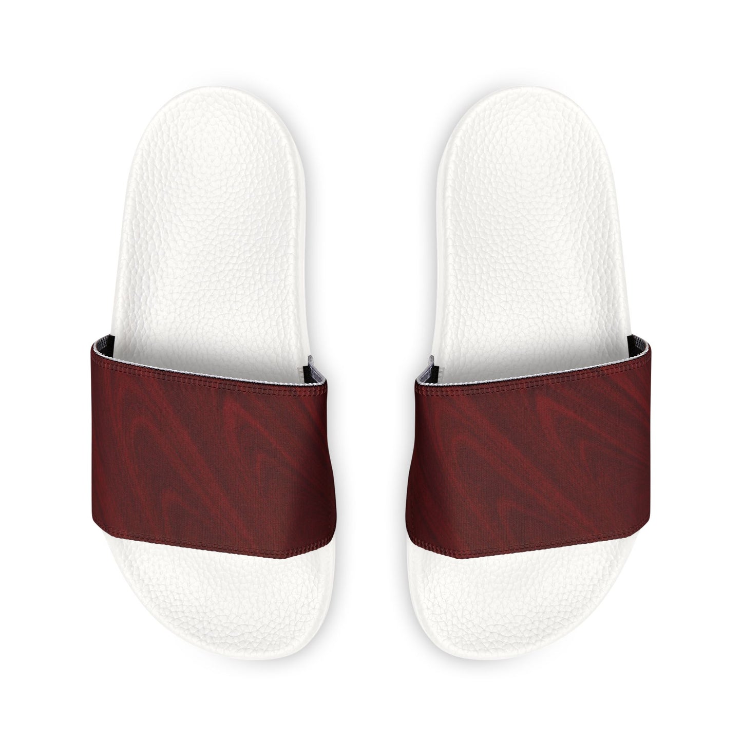 Sandali a Fascia Bordeaux e Neri