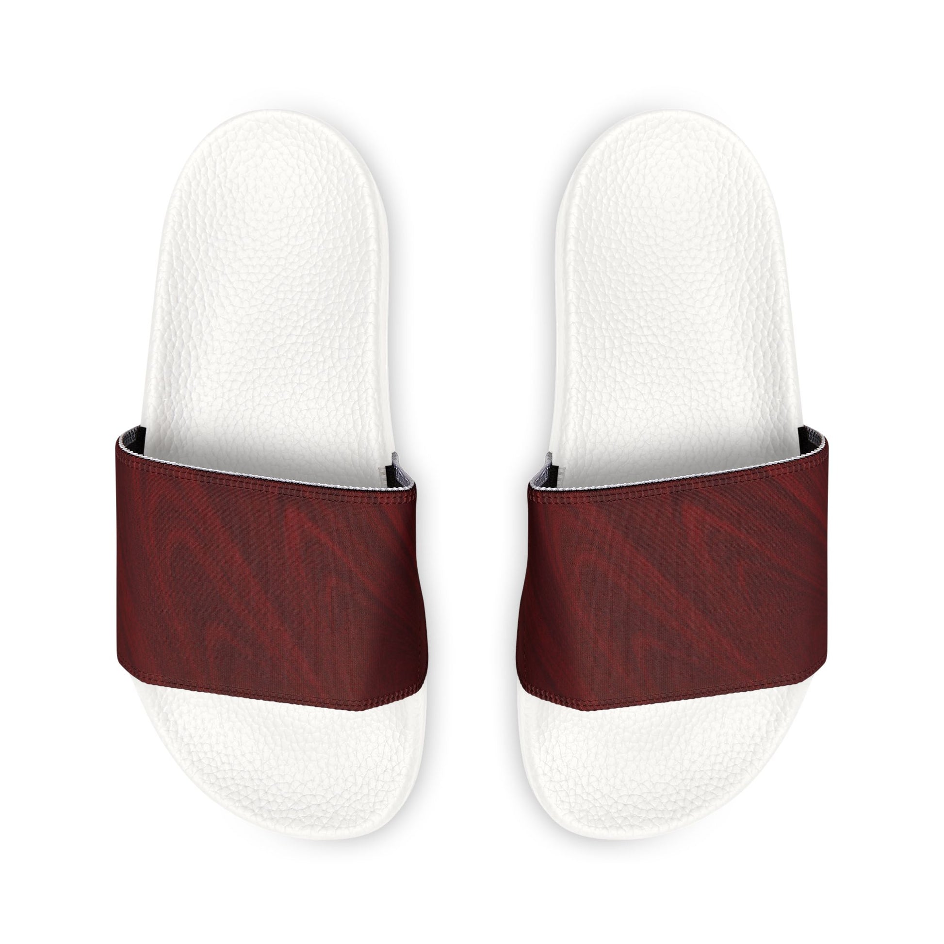 Sandali a Fascia Bordeaux e Neri