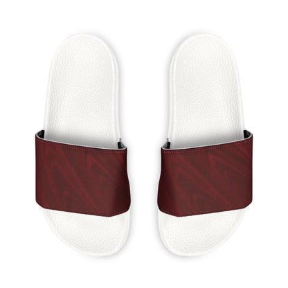 Sandali a Fascia Bordeaux e Neri