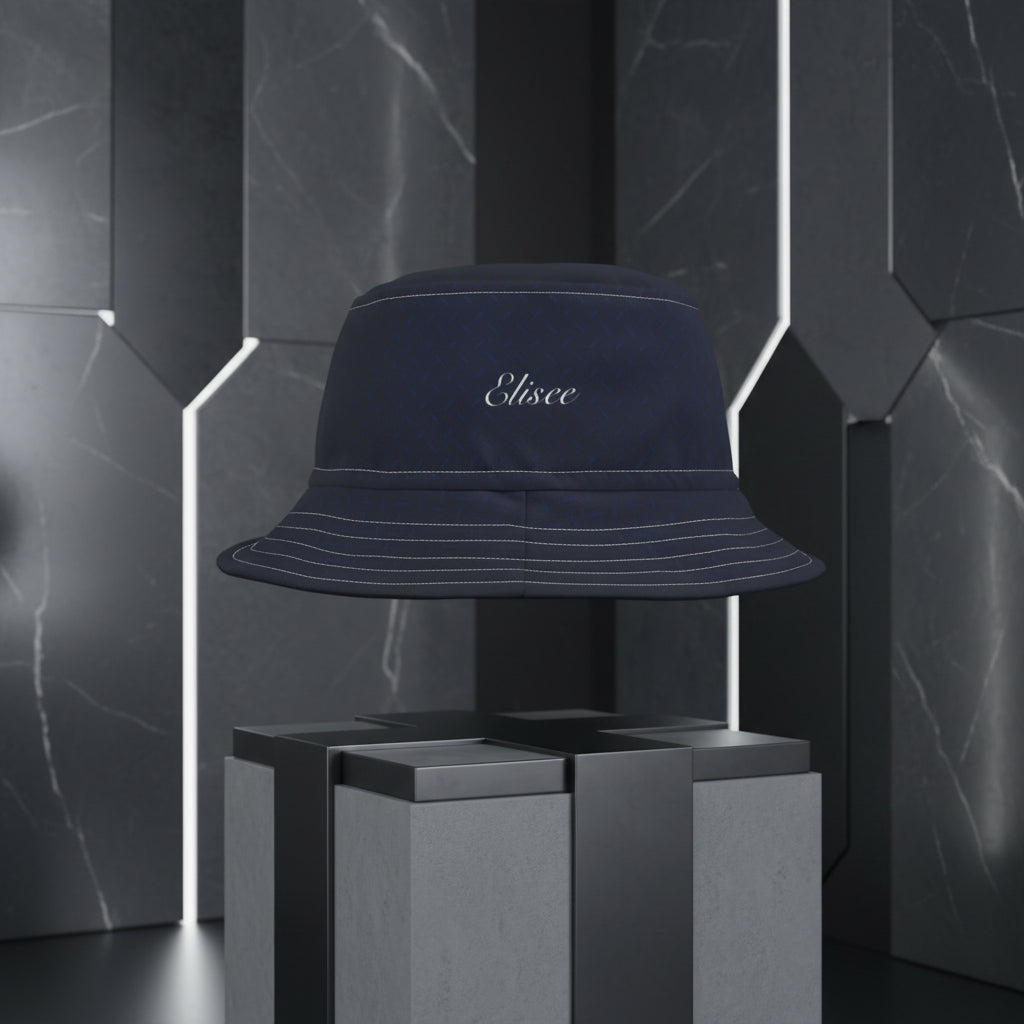 Cappello délavé Sfumature Blu Notte con Dettagli