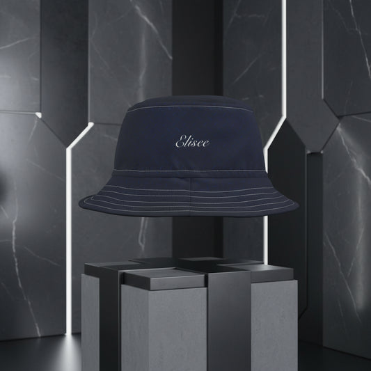 Cappello délavé Sfumature Blu Notte con Dettagli