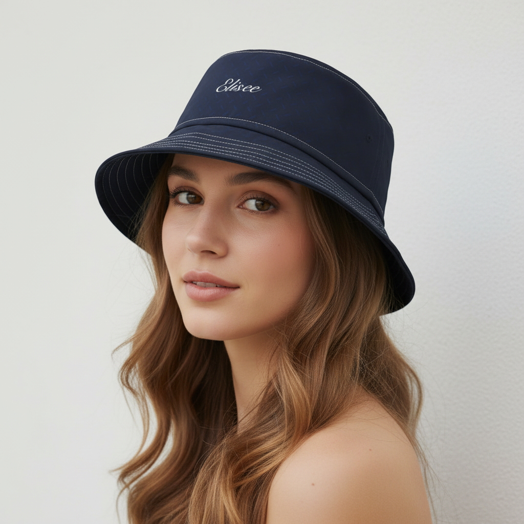 Cappello délavé Sfumature Blu Notte con Dettagli