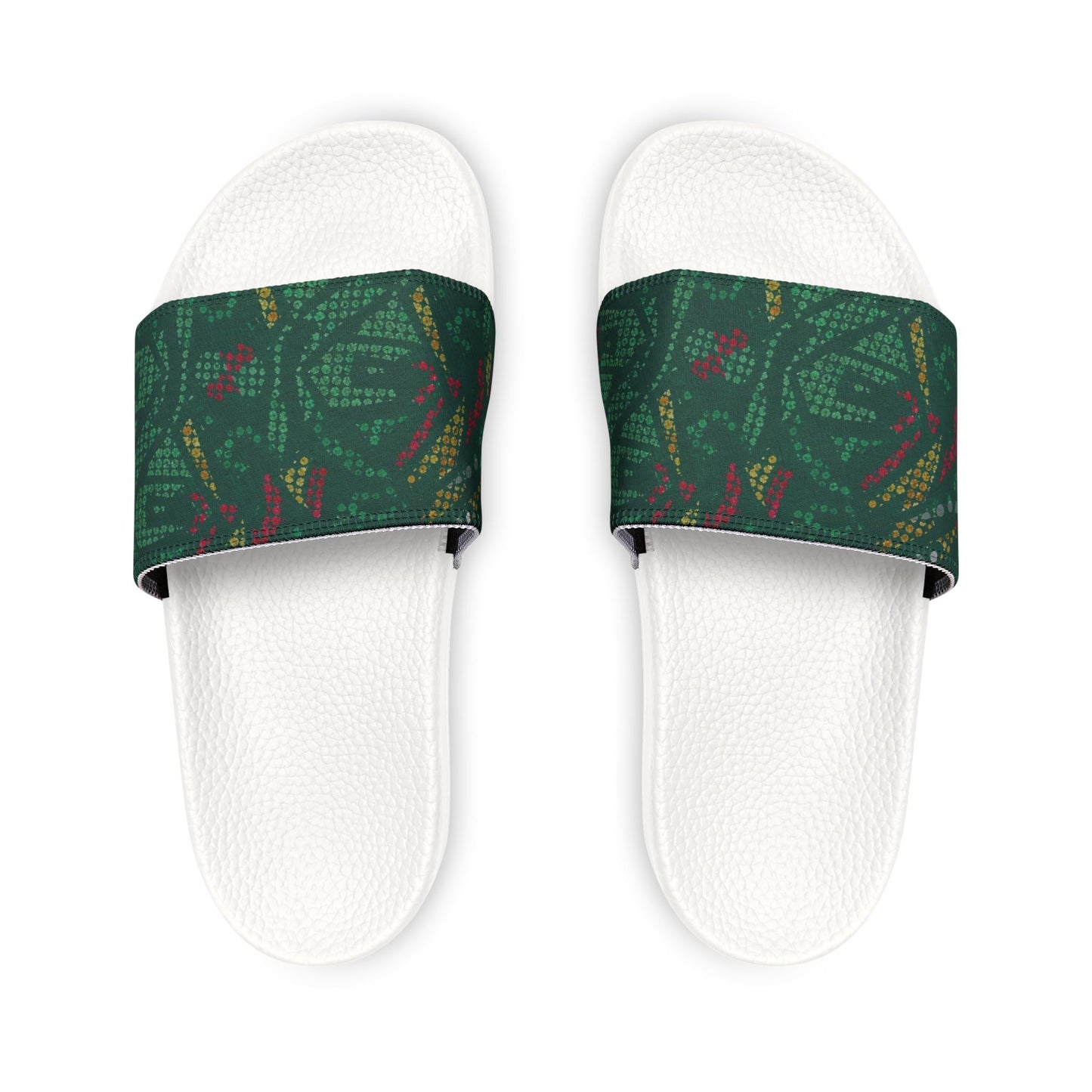 Ciabatte Slide Green Pattern