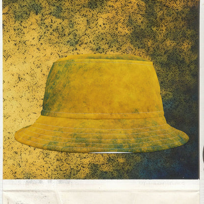 Cappello délavé Giallo Blu