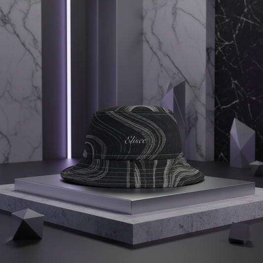 Cappello délavé Bianco Nero