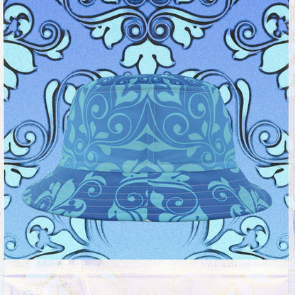 Cappello délavé Bianco Azzurro Stile Barocco/Rococò
