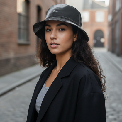 Cappello délavé Bianco Nero