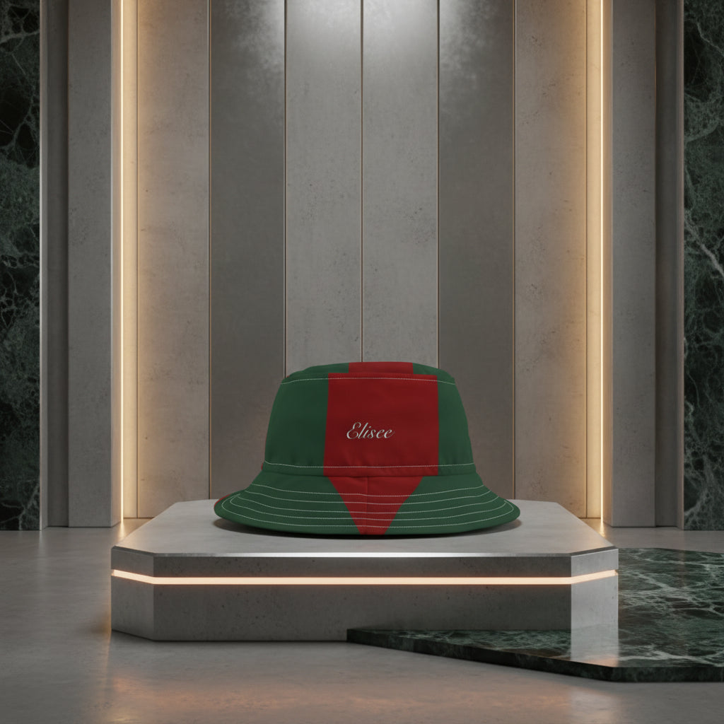 Cappello délavé Rosso Verde
