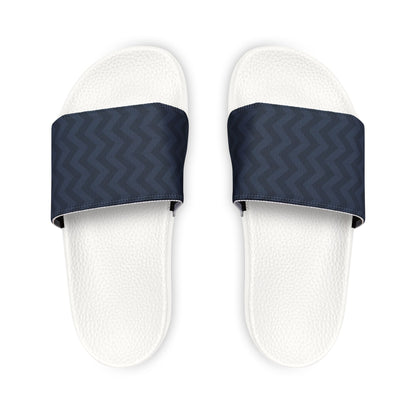 Ciabatte Slide Herringbone Blue