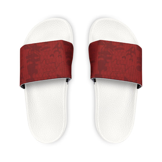 Ciabatte Slide con Fascia Rossa