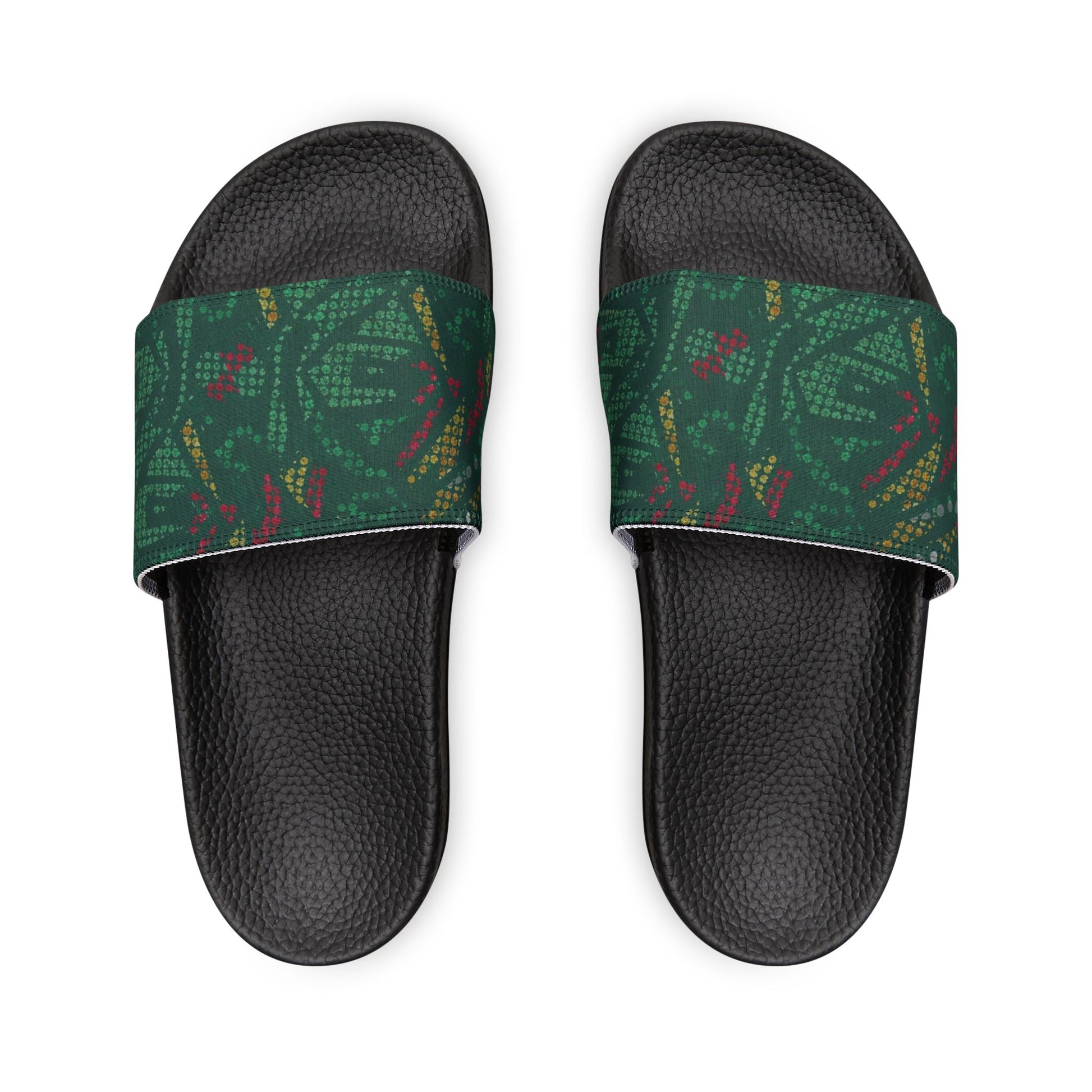 Ciabatte Slide Green Pattern