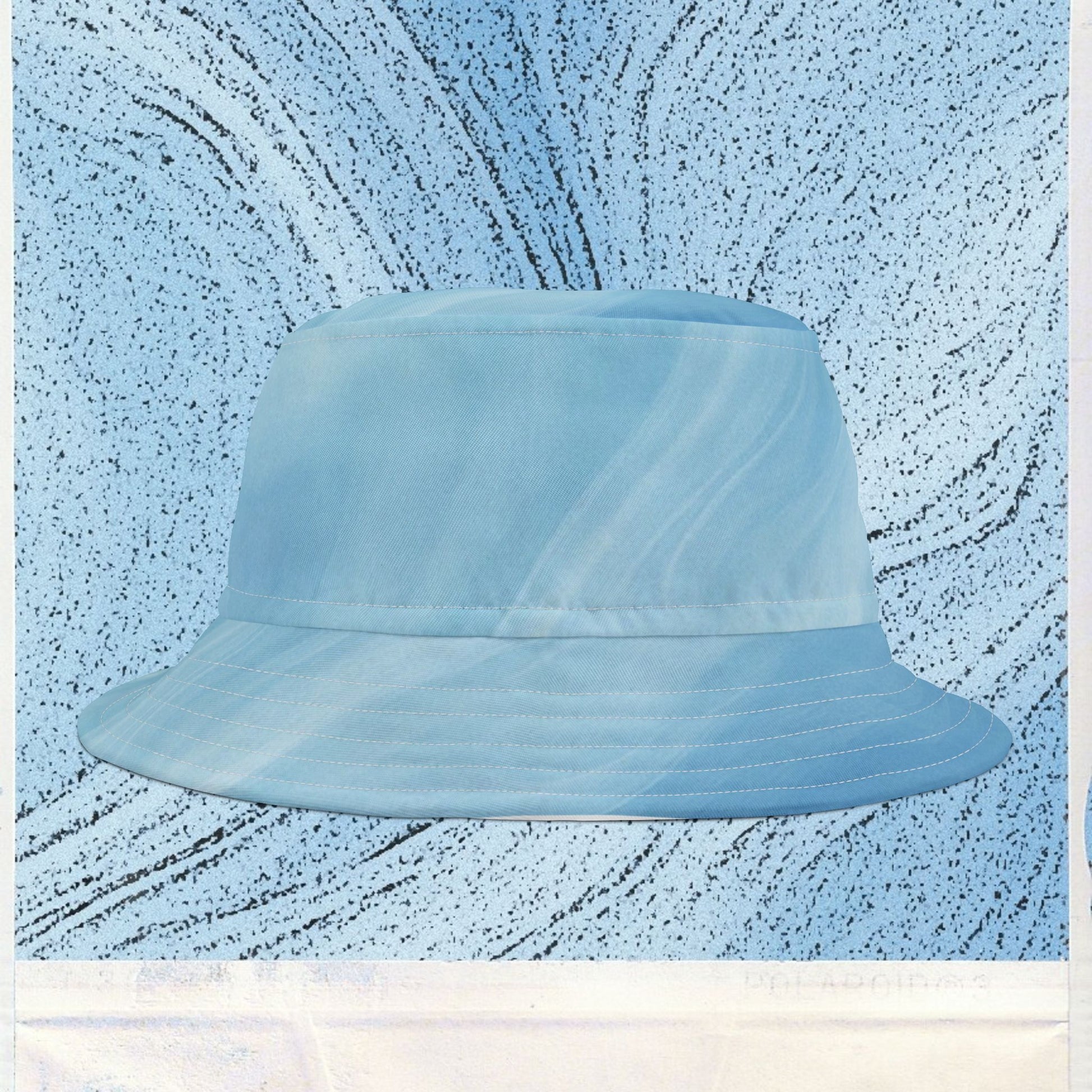 Cappello délavé Bianco Celeste Sfumato